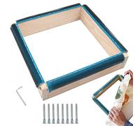 Youao Cerceaux et Point Croix,Bandes préhension en Bois pour Cadre Punch Needle avec Aiguille - Fournitures Couture Bois Bricolage pour la Broderie, la Couture, la Peinture sur
