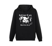 YouBello Leftover Crack Band Logo Men's Sweatshirts Unisex Black Hoodies XXL