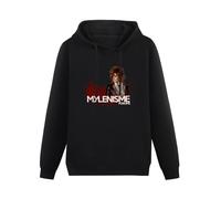 YouBello Mylene Farmer Mylenism Men's Sweatshirts Unisex Black Hoodies L
