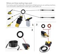 Youbones 10X Joint Torique pour Tuyau Buse Joint Torique de Rechange Joint Torique 2.640-729.0 Joint Torique en Caoutchouc Nettoyeur pour K2 K3 K4 K5 K6 K7 A