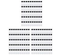 Youbones 150Pcs Pots à ÉPices en Plastique avec Couvercles Shaker Contenants à ÉPices Bouteilles à ÉPices en Plastique Assaisonnement Shaker Jars 3.3Oz/100Ml Noir