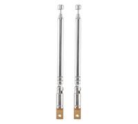 Youbones 2 PièCes SéRies Remplacement 25.4Cm 10 Pouce 5 Sections Antenne TéLescopique Antenne pour Radio TV