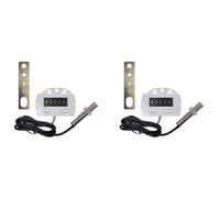 Youbones 2 X 5 chiffres Compteur numérique électronique de proximité industrielle Capteur magnétique Interrupteur de poinçonnage Compteur à induction A