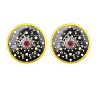 Youbones 2pièces 150 mm 5/16 Filetage 52 Trous Moyenne Densité Aléatoire Ponceuse Orbitale Crochet et Boucle Support Compatible avec CEROS DEROS