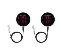 Youbones 2X Capteur de TempéRature et D'Humidité WiFi Tuya Sonde Externe Affichage LCD NuméRique ThermomèTre IntéRieur HygromèTre Prise UE
