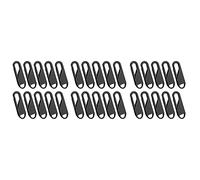Youbones 30 Pièces Réparation de Fermeture à Glissière de Remplacement pour Tirette à Glissière pour Tirette Fixation Universelle pour Glissière en Métal (Noir)
