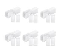 Youbones 300Pièces Récipients de Fonte de Cire,Moules à Clapet de Fonte de Cire à 5 Cavités, Moule de Fonte de Cire en Plastique Vide Transparent pour la Fabrication de Bougies de Bricolage