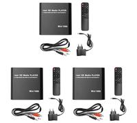 Youbones 3X Lecteur Multimédia MKV 264 HDD Full HD 1080P USB Media Player avec SD Media TV Box Support RMVB WMV HDD Player EU Plug