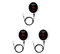 Youbones 3X Tuya Maison Intelligente Wifi Capteur de TempéRature Fil NuméRique ThermomèTre Chambre Eau Piscine Thermostat Alarme Prise Ue