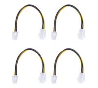 Youbones 4 Pièces 20cm/8 Pouce s 12V 4 Broches Mâle À 4 Broches P4 Câble d'alimentation du Processeur