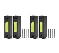 Youbones 4 Pièces Interrupteur D'Ouvre-Porte de Garage Universel 41A4166 Bouton-Poussoir Mural éclairé Finition Noire avec Centre Blanc