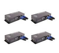 Youbones 4X 512 Décodeur D'Affichage Numérique, Contrôleur de Gradation Dmx512 Contrôleur pour LED Rgbw Bande Lumière Bande Connexion Rj45 DC 12-24V 20A (4 Canaux)