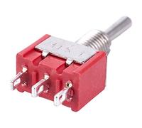 Youbones 5 X Mini Momentary (On) Off (On) Interrupteur à Bascule ModèLe Railway SPDT 12V, Argent