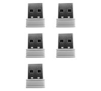 Youbones 5X Mouse Jigglers Mover Indétectable Port USB Automatique Shaker Wiggler pour Ordinateur Portable Maintient L'Ordinateur Éveillé Mouvement de la Souris Blanc