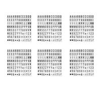 Youbones 624 Pcs Cinématique Lightbox Remplacement Lettres et Chiffres Signes Noir pour A4 Light Up Letter Box Sign Message Board 65.4X35Mm(LED Light Box n'est Pas Inclus)(Couleur: Noir)