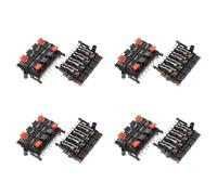 Youbones 8 pièces 64 x 40 x 20 mm 8 positions Appuyez sur la pince de haut-parleur à ressort Hommes UNE