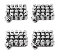 Youbones 80 écrous de Roue 14 x 1,5 - écrou de Roue 19 mm de 3,3 cm de Haut écrous Hexagonaux Chromés 3/4 Pouces, pour 1500 1999-2021