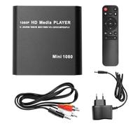 Youbones Lecteur Multimédia MKV 264 HDD Full HD 1080P USB Media Player avec SD Media TV Box Support RMVB WMV HDD Player EU Plug