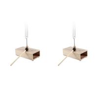 Youbones Lot de 2 diapasons 442 Hz - Boîte de résonance - Diapason chakra pour la thérapie sonore, le yoga, la méditation et la relaxation