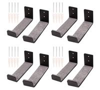 Youbones Lot de 4 racks muraux pour planche de surf, support Wan Ddisplay pour shortboards et longboards