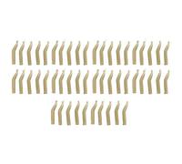 Youbones Lot de 50 hameçons de pêche à la carpe - Aligneurs souples - Anti-pêche - Accessoires