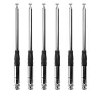 Youbones Lot de 6 antennes télescopiques 27 MHz 9 à 51 - Antennes Ht pour CB Hand/radio portable avec connexion BNC