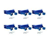 Youbones Lot de 6 supports de cylindre de gaz - En ABS - Pour camping-car, camping-car, caravane - Bleu
