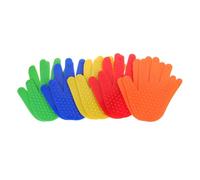 Youbones Marquages au Sol à la Main Emblèmes de Revêtement de Sol Tapis Tapis Marqueurs de Points de Tennis pour Les Points de Marquage de Site de Sol de Salle de Sport Forme de Main