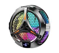 Youbones X42 Tablette Radiateur Tablette Refroidisseur RVB Coloré ÉClairage 10Cm Semi-Conducteur MagnéTique Refroidisseur Ventilateur de Refroidissement pour Tablette