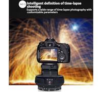 Youbones YT-1200 TêTe MotoriséE Automatique 360 Stabilisateur Panoramique ChronoméTré TéLéCommande pour CaméRa de TéLéPhone VS