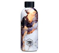 YouBottles Version DUAL - Bouteilles thermiques de 300 ml et 500 ml (12 h pour boissons chaudes et 24 h pour boissons froides) composées en acier inoxydable