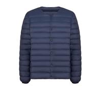 YOUCAI Homme Doudoune col V Couleur unie Manteaux d'hiver isolants Manches longues Portable et léger Veste de randonnée et de Voyage Coupe-Vent Parka Outwear Navy