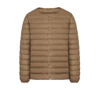 YOUCAI Homme Doudoune col V Couleur unie Manteaux d'hiver isolants Manches longues Portable et léger Veste de randonnée et de Voyage Coupe-Vent Parka Outwear Kaki