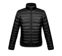 YOUCAI Homme Doudoune Thermique légère Zippée Vestes Hiver Chaud Col montant Manteau de neige Chaud Isolant et Pliable Parka Coupe-vent avec Poches Noir