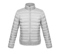 YOUCAI Homme Doudoune Thermique légère Zippée Vestes Hiver Chaud Col montant Manteau de neige Chaud Isolant et Pliable Parka Coupe-vent avec Poches SilverGris