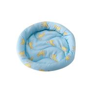 YOUCAI Rond et Confortable Lit Auto-rafraîchissant Cartoon Rembourré Tapis de nid pour Hamster Couverture de Couchage pour Petit Animal de Compagnie, Hamster, Lapin bleuXJ