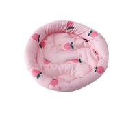 YOUCAI Rond et Confortable Lit Auto-rafraîchissant Cartoon Rembourré Tapis de nid pour Hamster Couverture de Couchage pour Petit Animal de Compagnie, Hamster, Lapin PinkYT