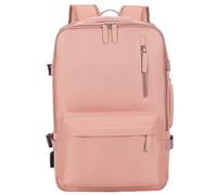 YOUCAI Sac à Dos Voyage Cabine Avion Baggage Cabine Grande Bagage à Main Extensible Sac a Dos avec Pochette Antivol pour Ordinateur Portable Rose 29x17x44cm