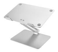 YOUCAI Support de Ordinateur Portable, 180 ° Réglable Inclinable, Ergonomique Stand de Bureau Pliable pour Macbook Air Pro/Pc/Ipad/Notebook/Tablette Argent