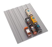 YouCopia SpiceLiner Doublure de tiroir pices r glable Rouleau de 3 m Gris Insert de rangement pour bouteilles d'assaisonnement et d' pices