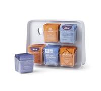 YouCopia TeaStand Tea Bag Organizer with Clear Removable Bins, Cabinet or Pantry Storage Caddy, 120-Bag