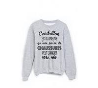 YouDesign Sweat-Shirt imprimé humour cendrillon est la preuve ref 1886 - M