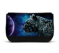 YouDesign Trousse à Crayons imprimée Panthère Lion Léopard - Pochette Scolaire en Toile Robuste - 2 Compartiments - Accessoire Bureau & école - Idée Cadeau Enfant ado - Imprimé en France (N°1)