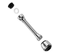 Youding 5 PCS Tuyau d'extension de robinet, tuyau pulvérisateur avec rallonge pour robinet avec rotation de 360 degrés, accessoires de robinets d'économie d'eau pour rallonge de robinet d'évier