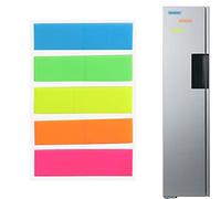 Youding Autocollants pour marque-pages | Onglets d'annotation de livre en PET | Autocollants colorés fluorescents translucides et faciles à utiliser pour réfrigérateur
