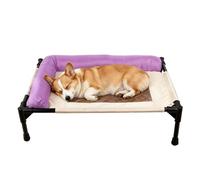 Youding Lit De Camp pour Chien,Couchage antidérapant Lavable pour Animaux - Lit de Camp surélevé pour Chien et Chat - pour Chiot Petite Moyenne Race Maison Balcon Salon Extérieur Jardin Cour Camping
