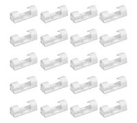 Youding Lot de 20 clips de câbles autocollants - Organiseur de câbles sans perçage - Support de gestion de bureau - USB Ethernet - Souris - Clavier - ABS Manager - Utilisation au bureau et au travail