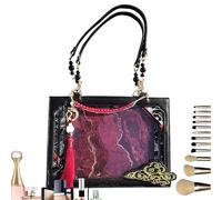 Youding Sac Tote pour Femmes,Sac à Bandoulière Style Néo-Chinois - Look Vintage Élégant pour Voyage Tenue Quotidienne Sorties Romantiques Courses Vacances