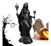 Youding Statue de la déesse Grecque Hécate - Sculpture en résine de la sorcière | Hécate des Enfers, Porteuse de Lumière | Pièce d'art Gothique de 16 cm et décoration de sorcière d'halloween