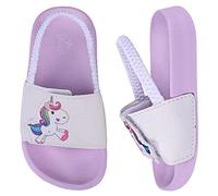 Youecci Sandales pour Filles été Enfants Plage Piscine Pantoufles Plat Antidérapant Douche Pantoufles Licorne Violet 31 EU